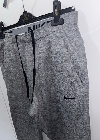 Nike Gri Belden Bağlamalı Erkek Eşofman Altı - Görsel 3