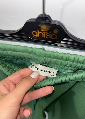 Kadın Haki Rahat Kesim Sweatpant - Görsel 4