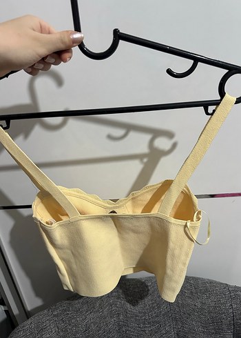 Sarı Mini Straplez Büstiyer - Görsel 2