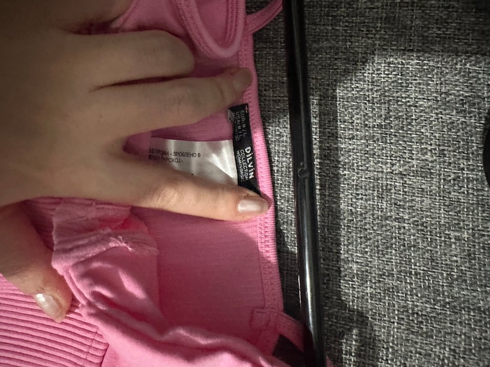 Pembe İnce Askılı Mini Büstiyer - Görsel 3