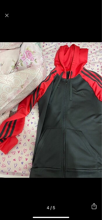 s Beden gri Renk adidas eşofman üstü