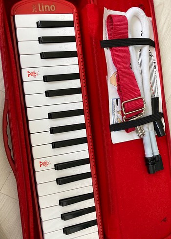 Kırmızı 32K Melodica Çantası Velcro Kapamalı - Görsel 2