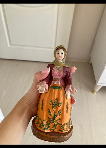 Azerbaycan Temalı Koyu Camel Figürin - Görsel 2