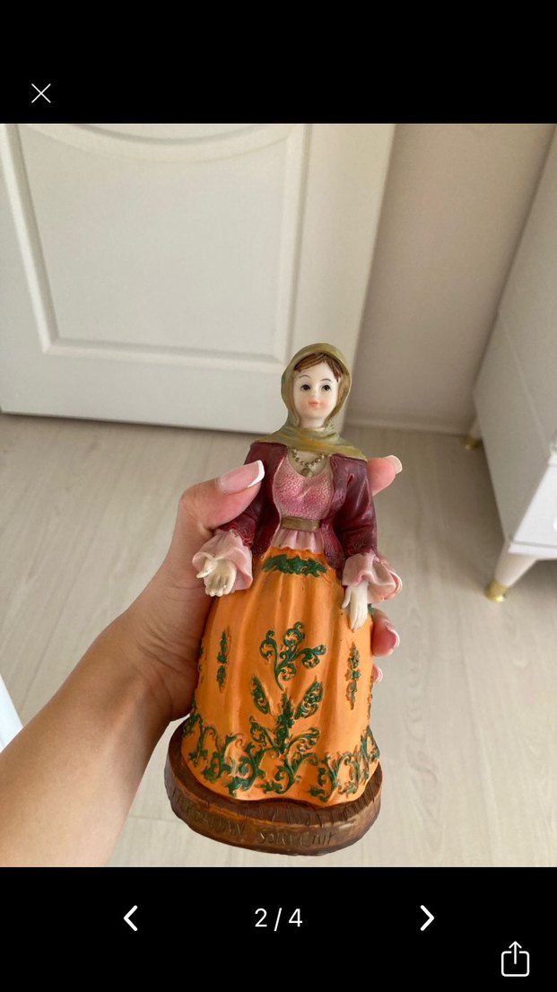 Azerbaycan Temalı Koyu Camel Figürin - Görsel 2