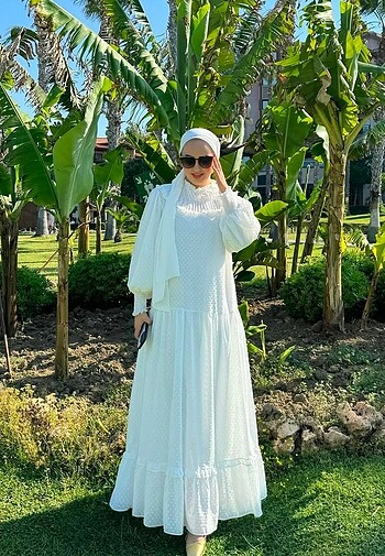 Zara Beyaz elbise