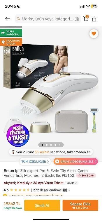 Braun braun lazer epilasyon