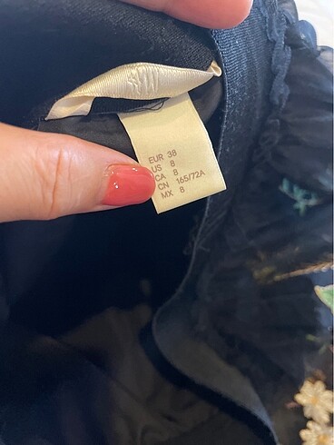m Beden siyah Renk H&m etek