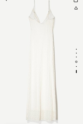 Bershka dantelli midi elbise