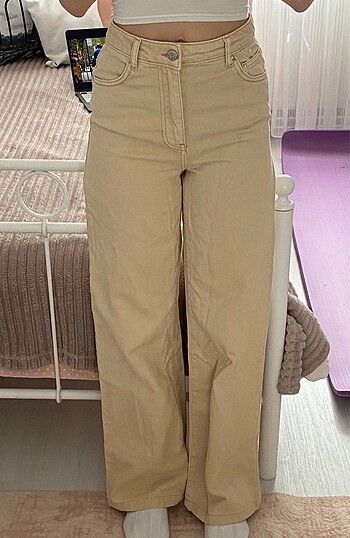 xs Beden krem jean