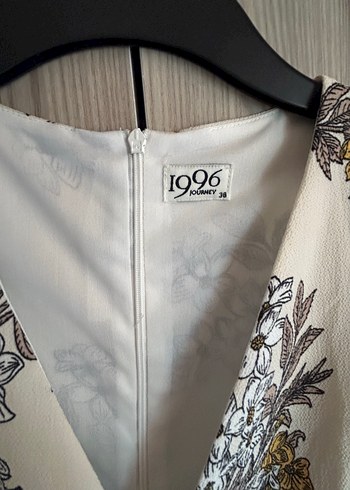 Diğer Bohem Midi Elbise, Kısa Kollu, Desenli