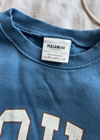Pull and Bear Mavi Sweatshirt