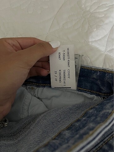 32 Beden mavi mom jean cindy