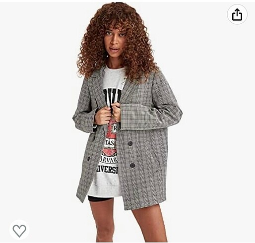 Defacto ekoseli blazer ceket