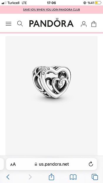Pandora Charm