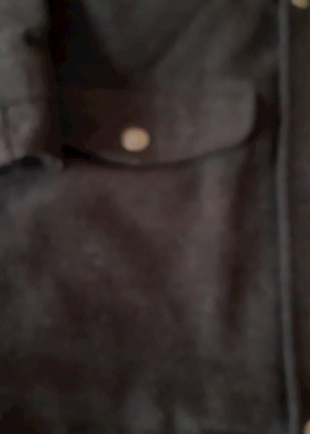 Erkek Çocuk Siyah Düğmeli Street Wear Kaban - Görsel 4