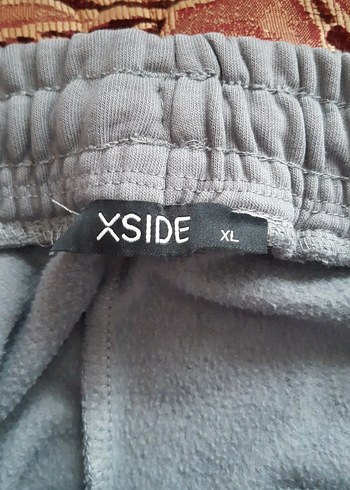 Gri Erkek Bol Kesim Kemerli Eşofman Altı - Görsel 4