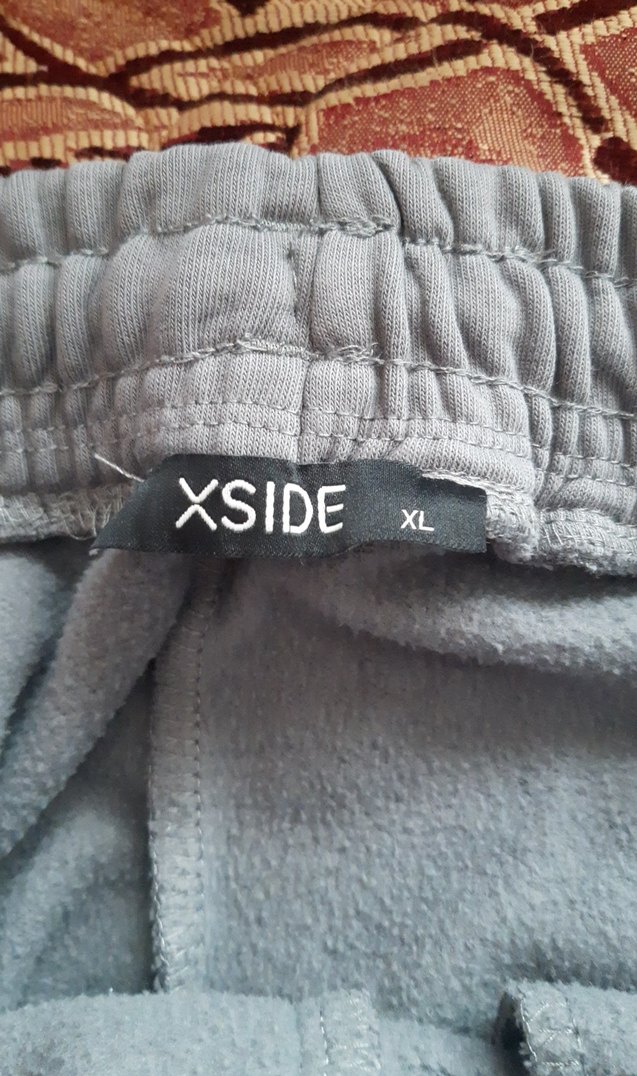 Gri Erkek Bol Kesim Kemerli Eşofman Altı - Görsel 4