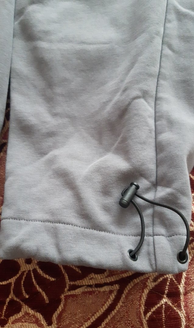 Gri Erkek Bol Kesim Kemerli Eşofman Altı - Görsel 3