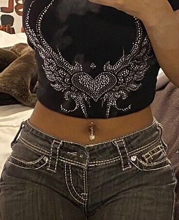 shein goth crop