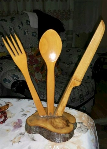 Ahşap Kaşık, Çatal ve Bıçak Seti