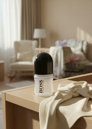 Bebek Biberonu 150 ml Gri Beyaz - Görsel 4