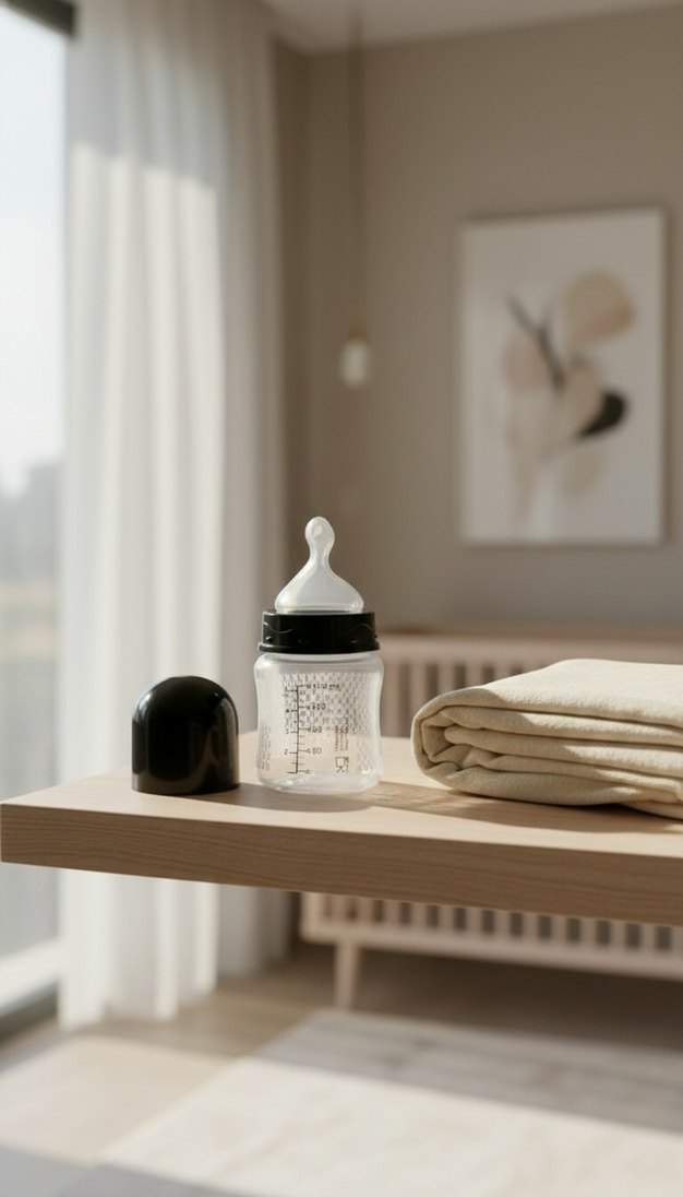 Bebek Biberonu 150 ml Gri Beyaz - Görsel 3