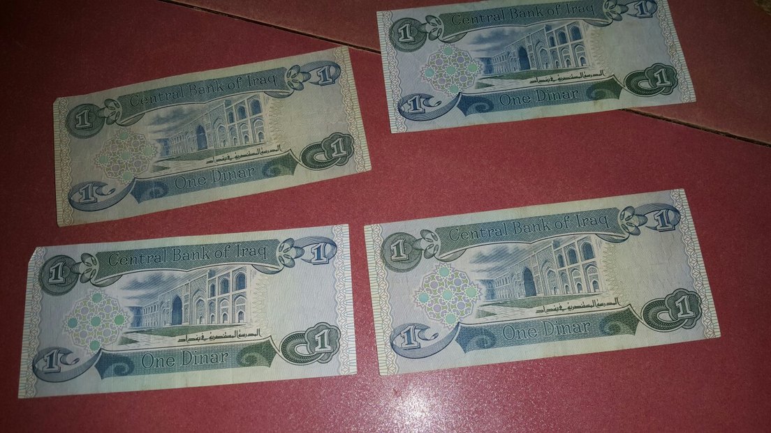 4 Adet Antika 1 ırak dinari - Görsel 2