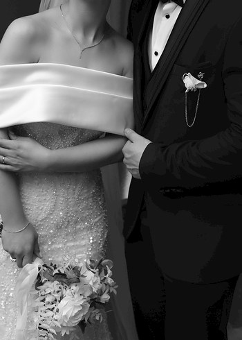 36 Beden beyaz Renk Modern Klasik Straplez Balık Gelinlik