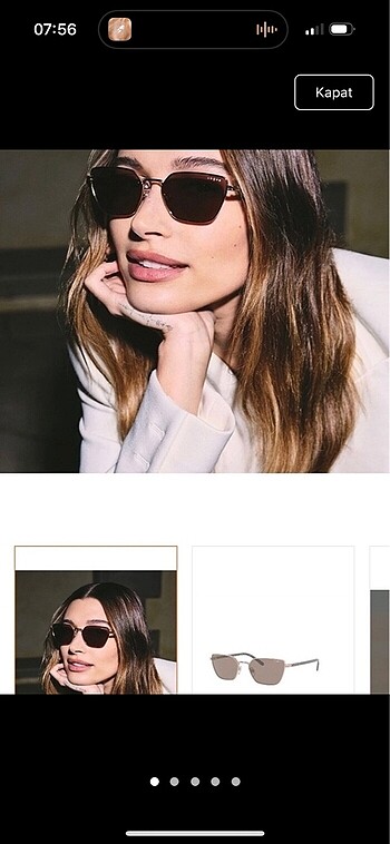 vogue hailey güneş gözlüğü