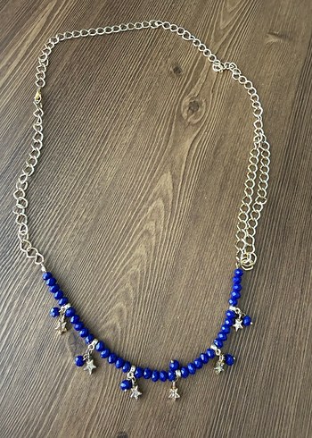Accessorize Uzun Mavi Boncuklu Bohem Kadın Kolye