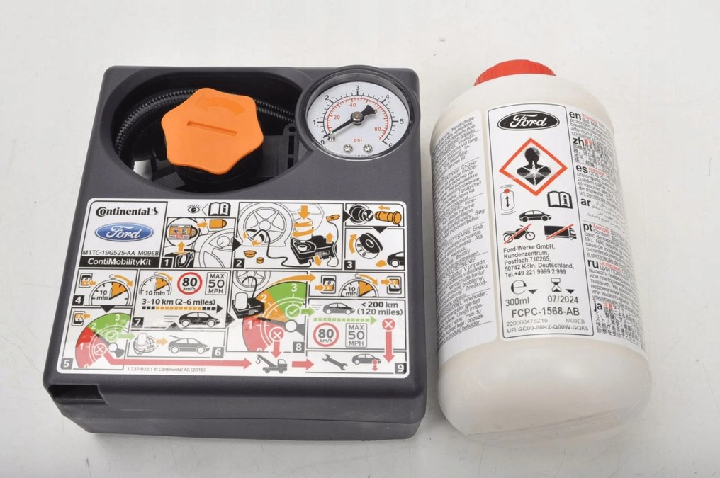 FORD MARKA ORİJİNAL Siyah Baskılı Plastik Hava Pompası Seti - Görsel 4