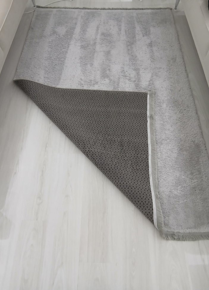 Gri Modern Düz Halı - Görsel 2