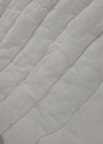 Çift kişilik orijinal el dokuması beyaz yün yorgan - Görsel 7