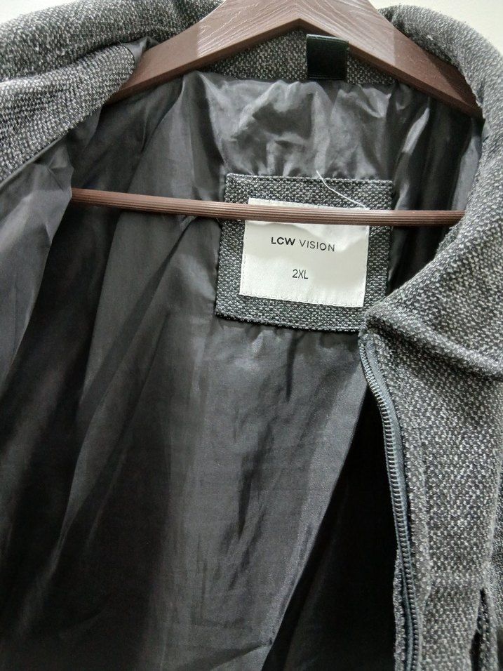 Gri Düğmeli Erkek Günlük Mont - Görsel 3