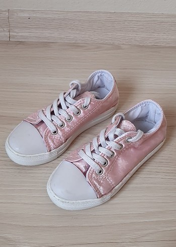 Pembe Bağcıklı Kız Çocuk Spor Ayakkabı - Görsel 2