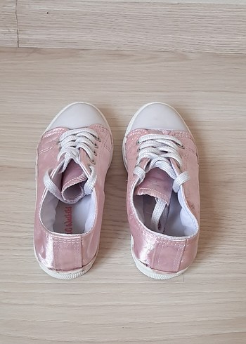 Pembe Bağcıklı Kız Çocuk Spor Ayakkabı - Görsel 4