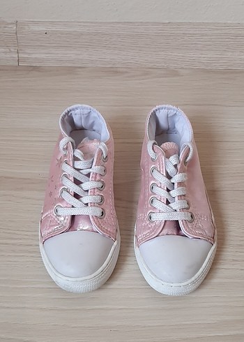 Pembe Bağcıklı Kız Çocuk Spor Ayakkabı - Görsel 3