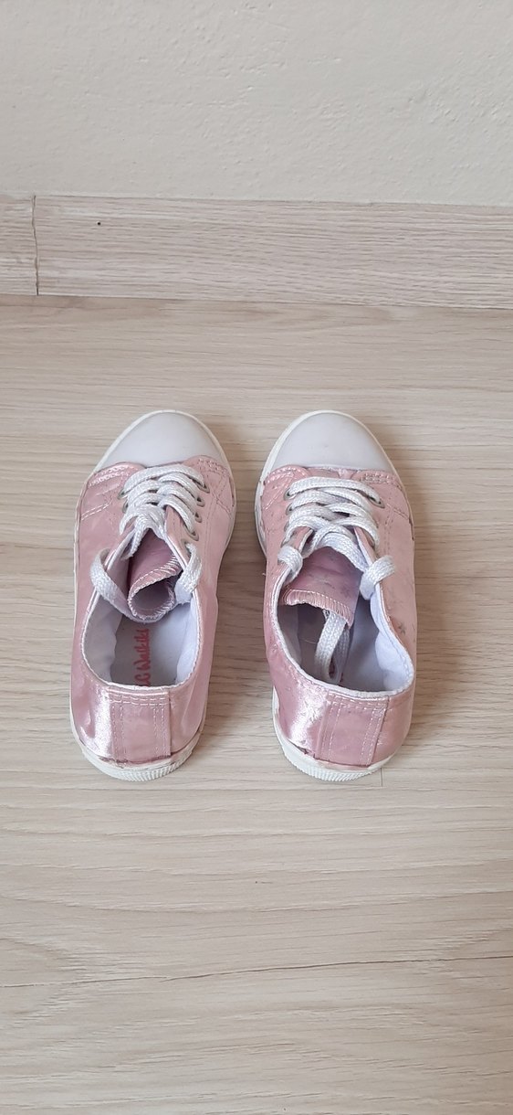 Pembe Bağcıklı Kız Çocuk Spor Ayakkabı - Görsel 4