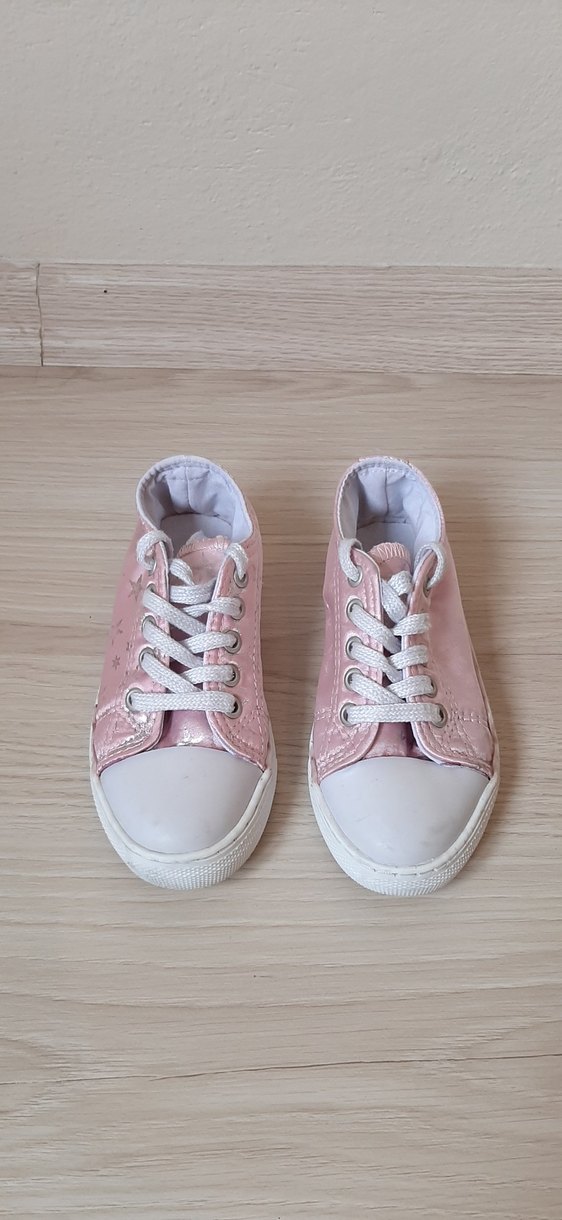 Pembe Bağcıklı Kız Çocuk Spor Ayakkabı - Görsel 3