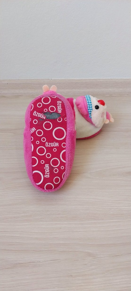 Renkli Nakışlı Kız Çocuk Ev Terliği - Görsel 5