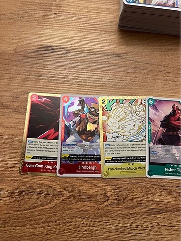 100 adet One Piece TCG bandai kartı