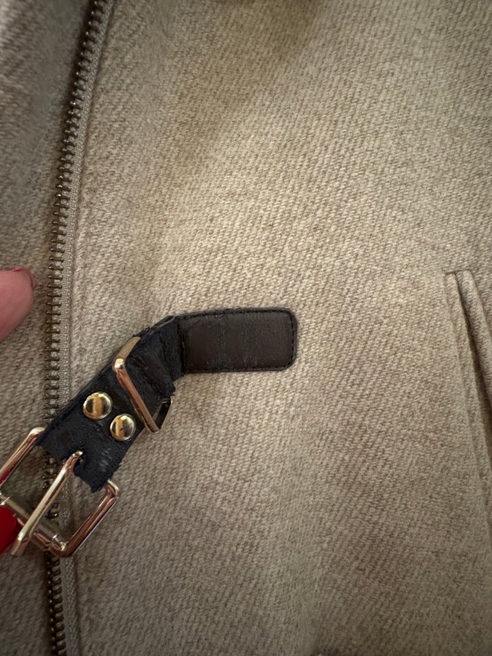 Calvin Klein Kürklü Kadın Bej Midi Kaban - Görsel 5