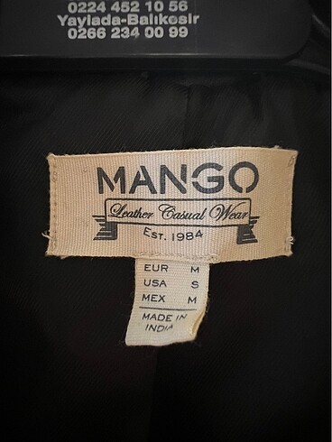 Mango deri ceket - Görsel 5