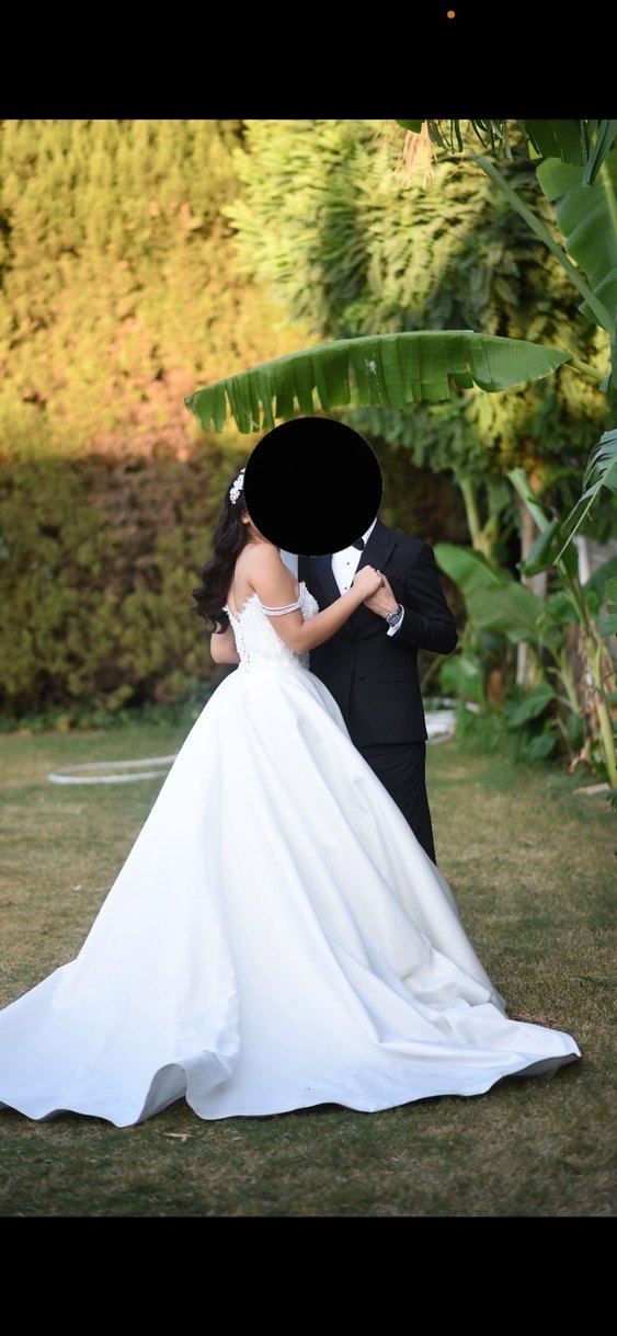 Modern Saten Straplez  Gelinlik - Görsel 2