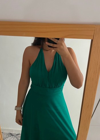 Boyundan bağlamalı elbise - Görsel 2