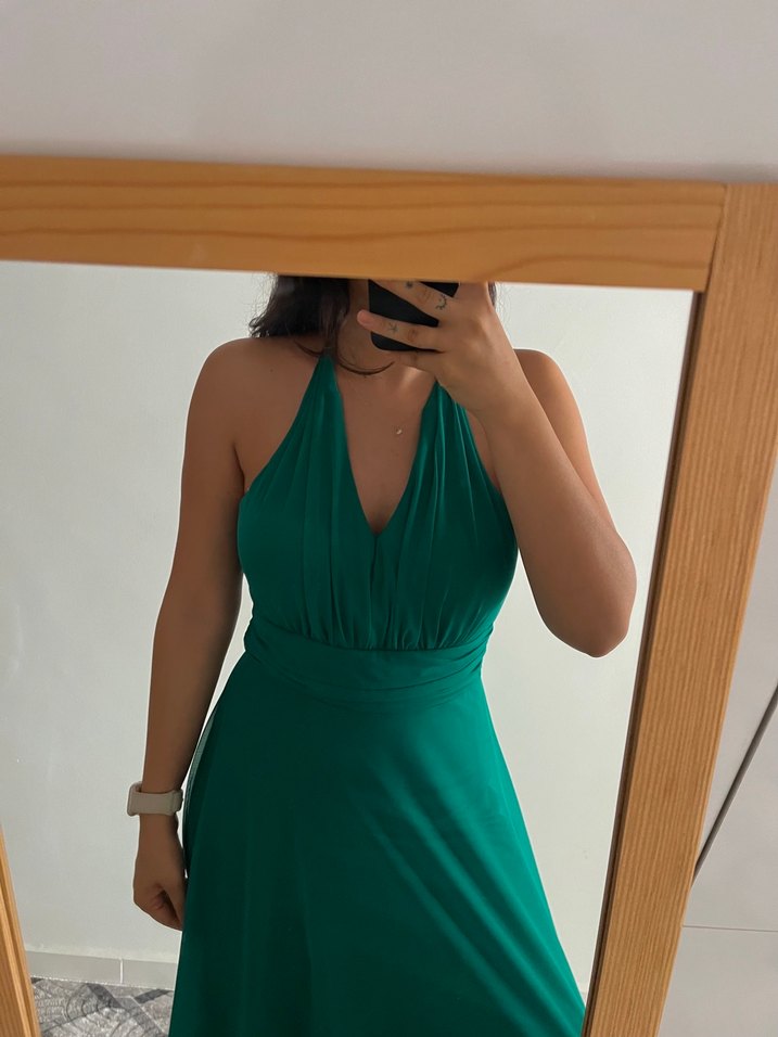 Boyundan bağlamalı elbise - Görsel 2