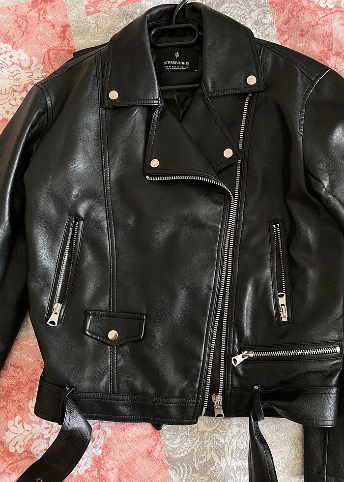 Stradivarius deri ceket - Görsel 4