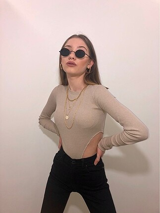 Bel detay çıtçıtlı bodysuit