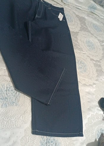 42 Beden lacivert Renk Lacivert Bol Kesim Midi Kot Pantolon