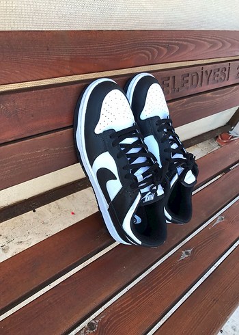 Nike Beyaz-Siyah Bağcıklı erkek Spor Ayakkabı - Görsel 10